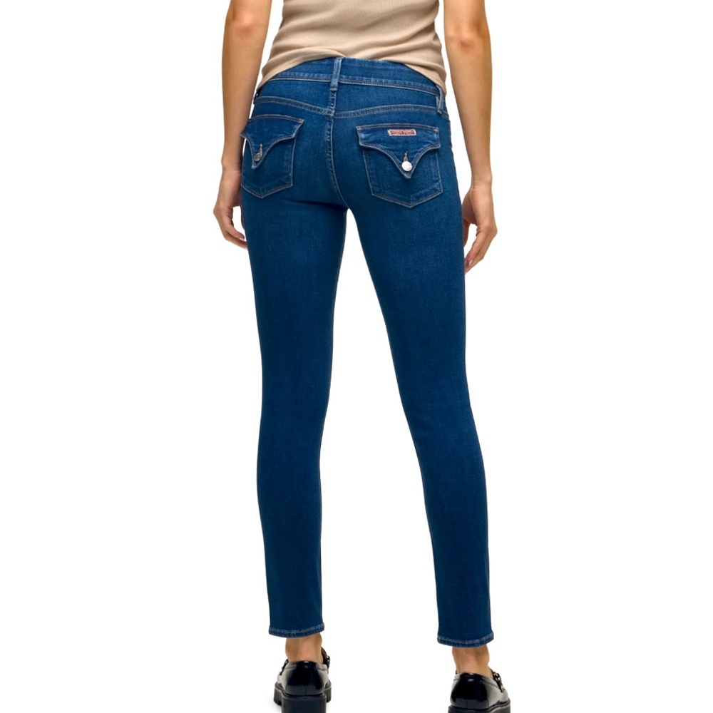 Hudson Collin Mid-Rise Skinny 5 pocket Blue Jean Denim Sz 29 Made USA 30” inseam